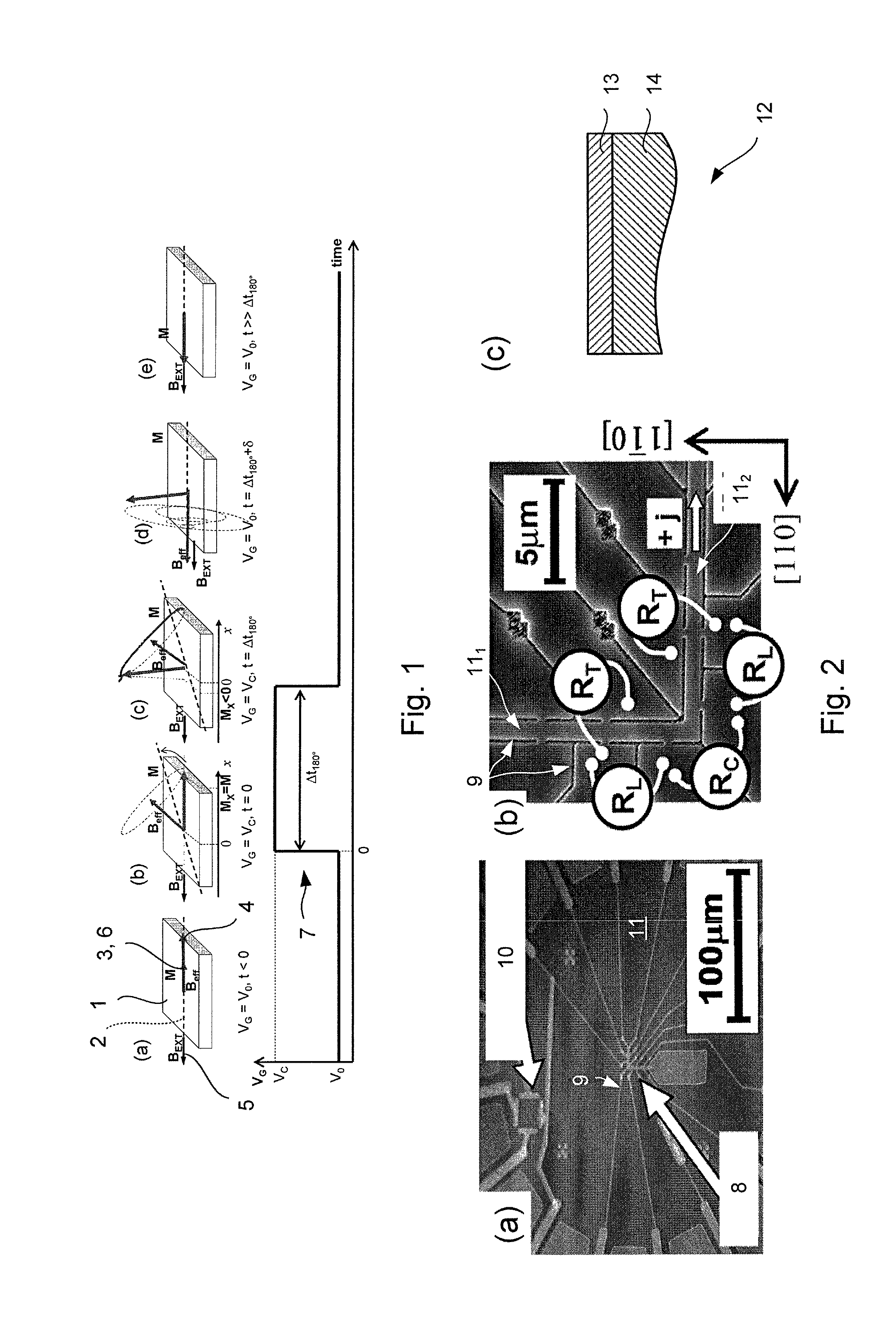 Method of controlling a magnetoresistive device using an electric field pulse