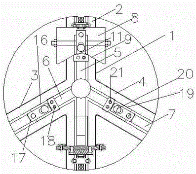 A clamping method for a universal clamp for the sealing surface of a valve body used in a horizontal machine tool