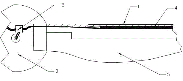 Induction heating and deicing device used for wind generating set blade