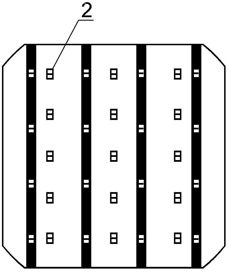 Back electrode structure of back contact silicon solar cell panel and manufacture method thereof