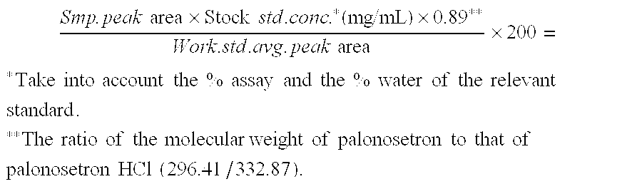 Palonosetron formulation