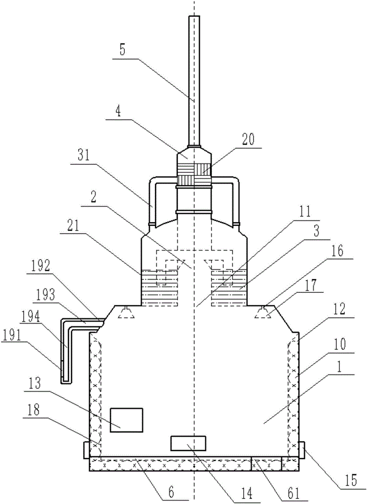 Thermal cracking processing method and device for organic rubbish