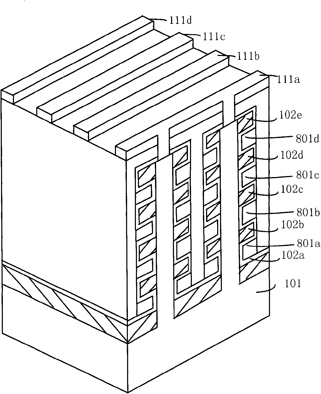 Three-dimensional high-speed high-density nonvolatile memory