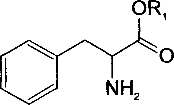 Method of chiral separation for D,L-phenylalanine ester or its salt