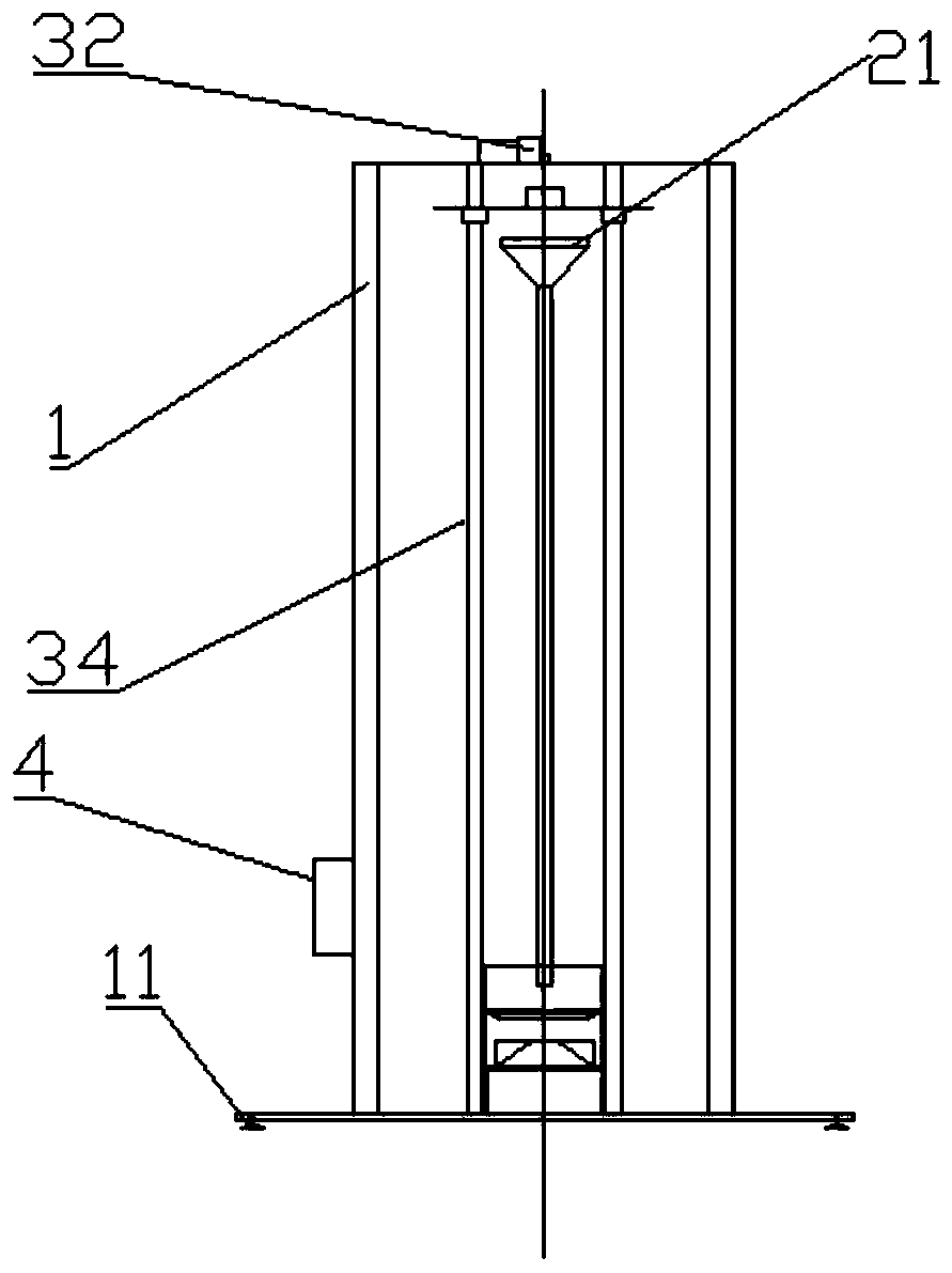 Automatic cyclic shakeout wear resistance testing device