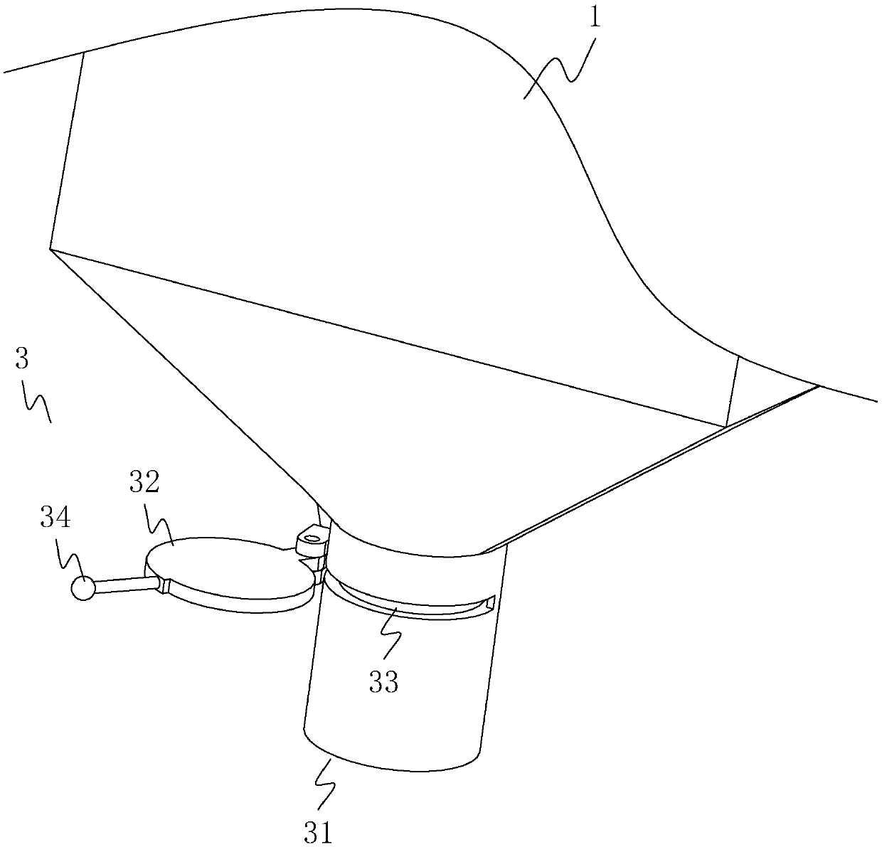 Scrap copper collecting device for copper bar wire drawing machine