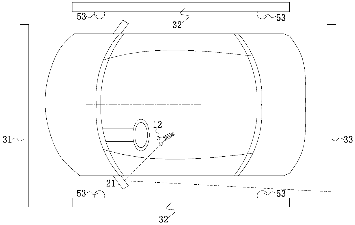 Automobile visual field check method