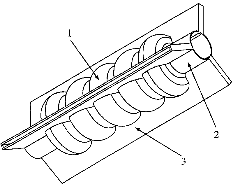 Radio frequency superconducting cavity with slit waveguide structure for superconducting accelerator
