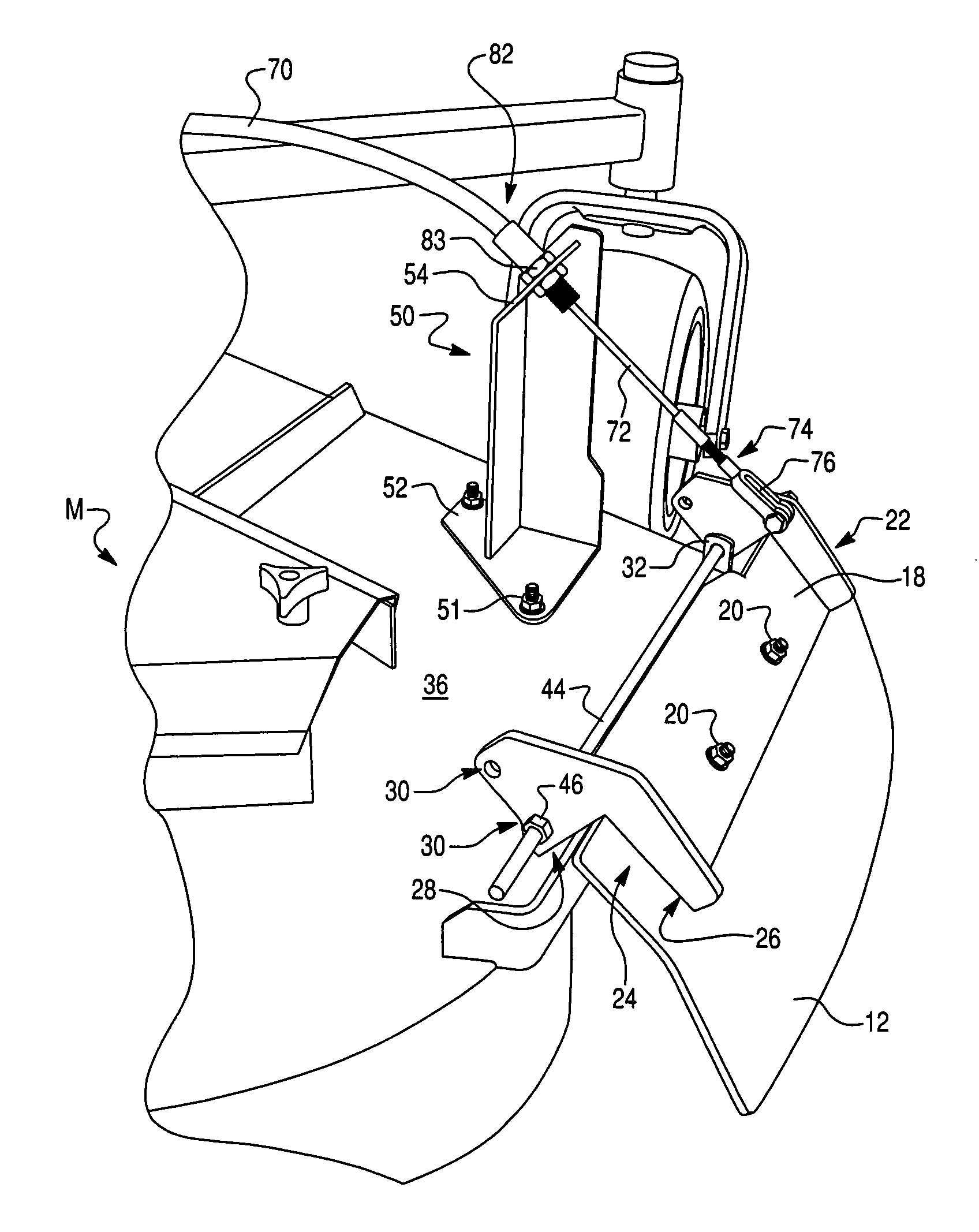 Lawn mower attachment for controlling discharge flow