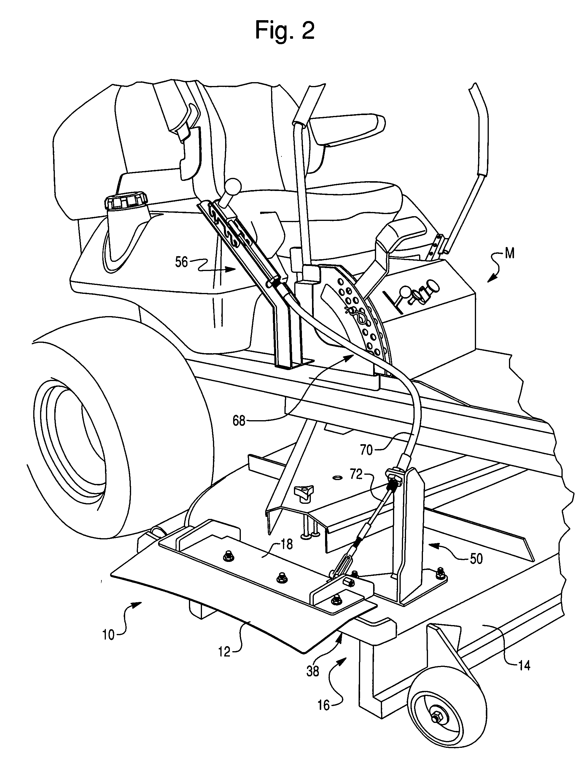 Lawn mower attachment for controlling discharge flow