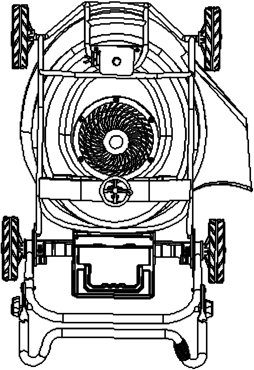 Lawn mowing mechanism