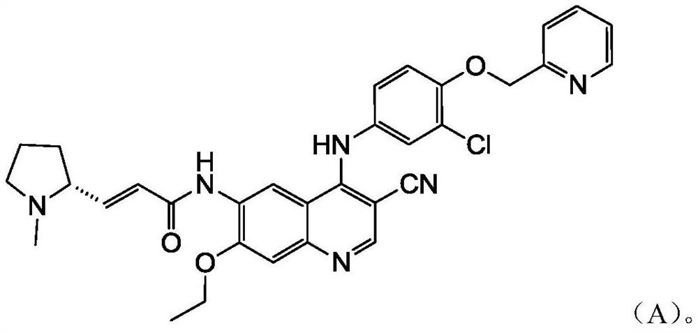 Application of EGFR/HER2 receptor tyrosine kinase inhibitor in preparation of medicine for treating HER2 mutation cancer