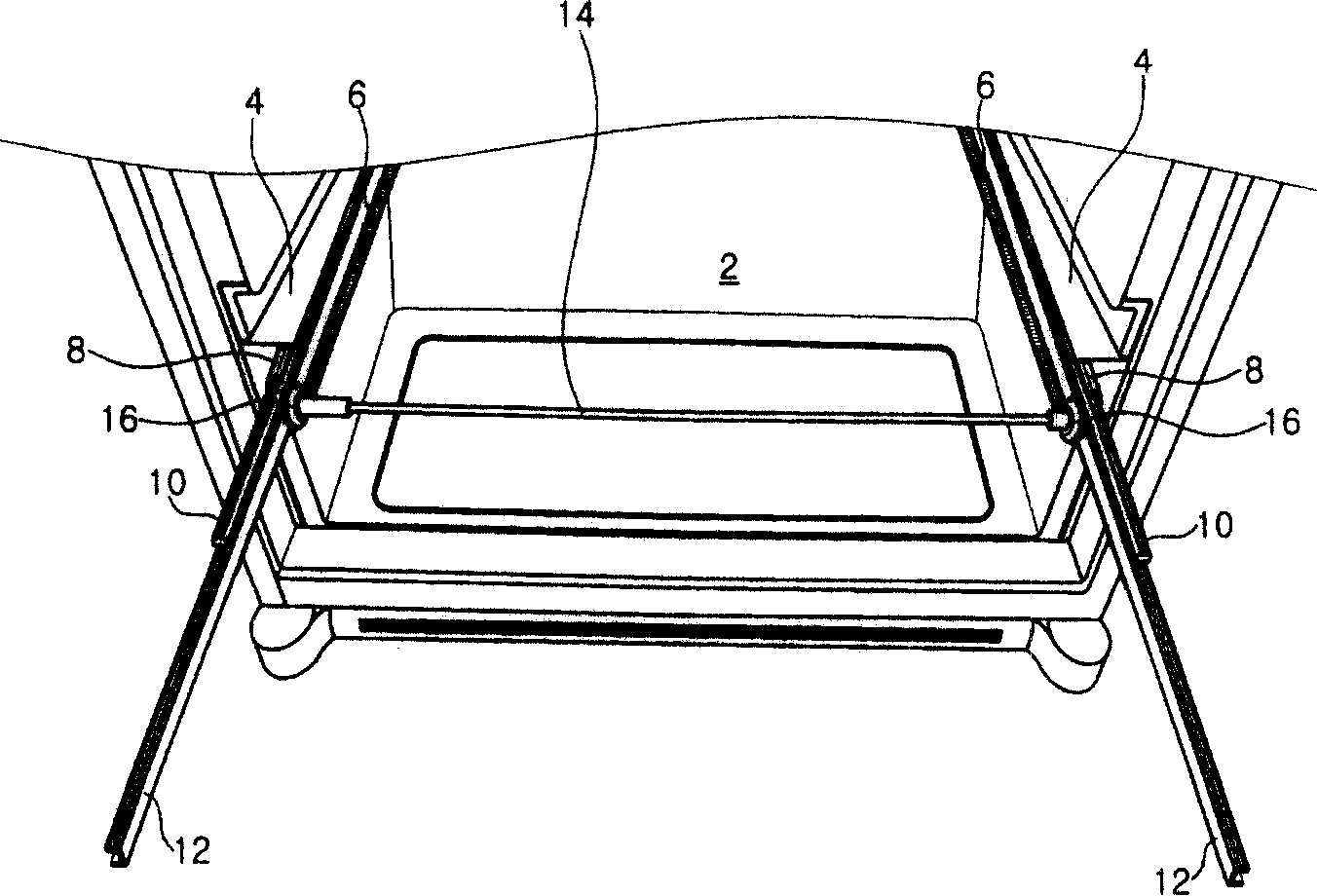 Slide rail subassembly for drawer-type refrigerator