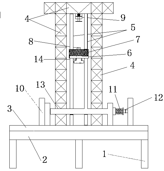 Large-size drop hammer impact device