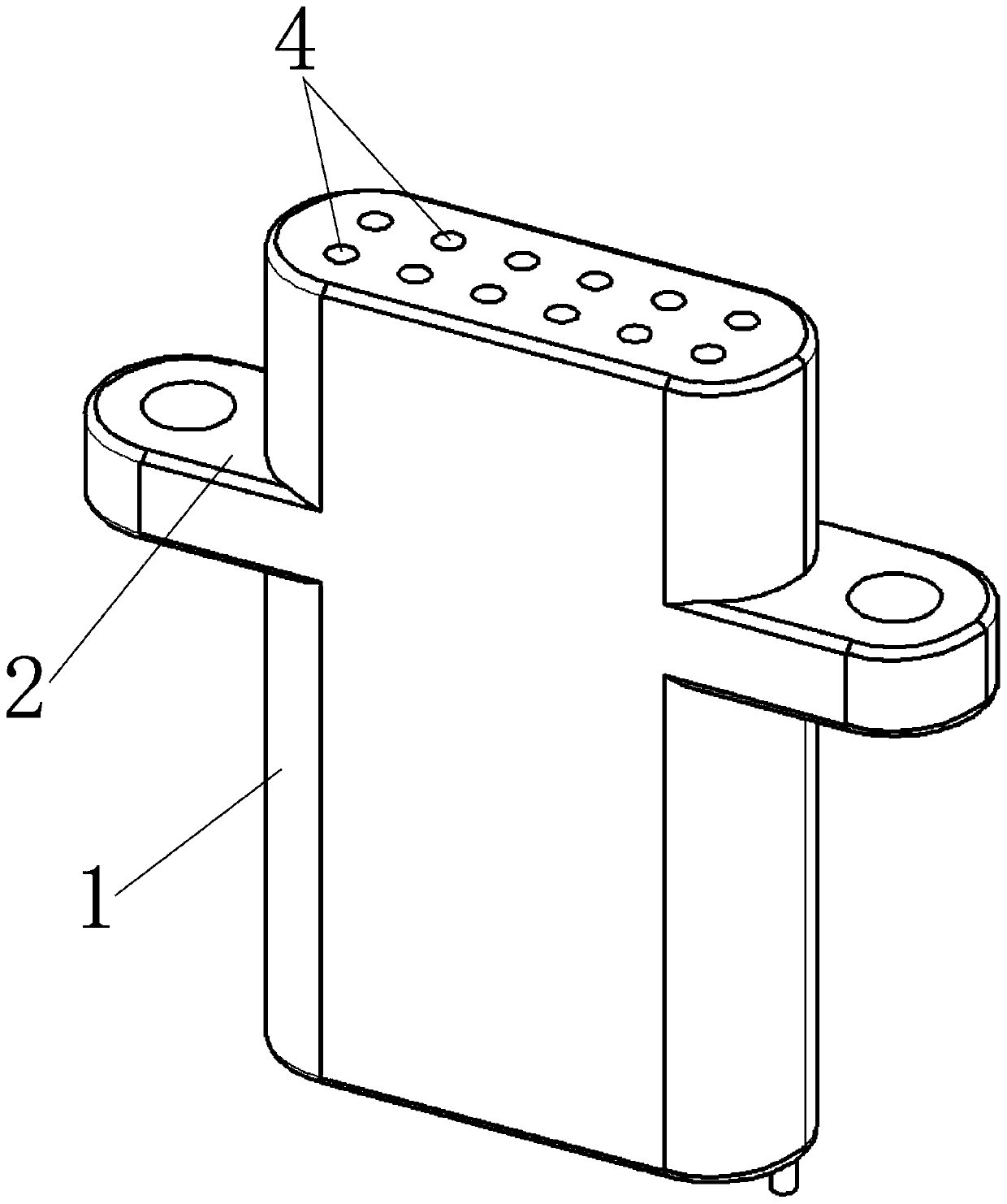 Long and thin multi-core miniature elastic pin connector