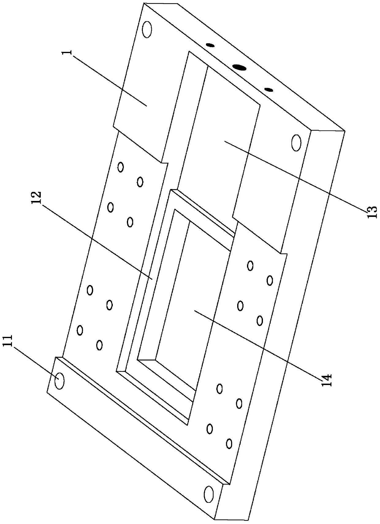 Composite material plate pre-compression clamping method