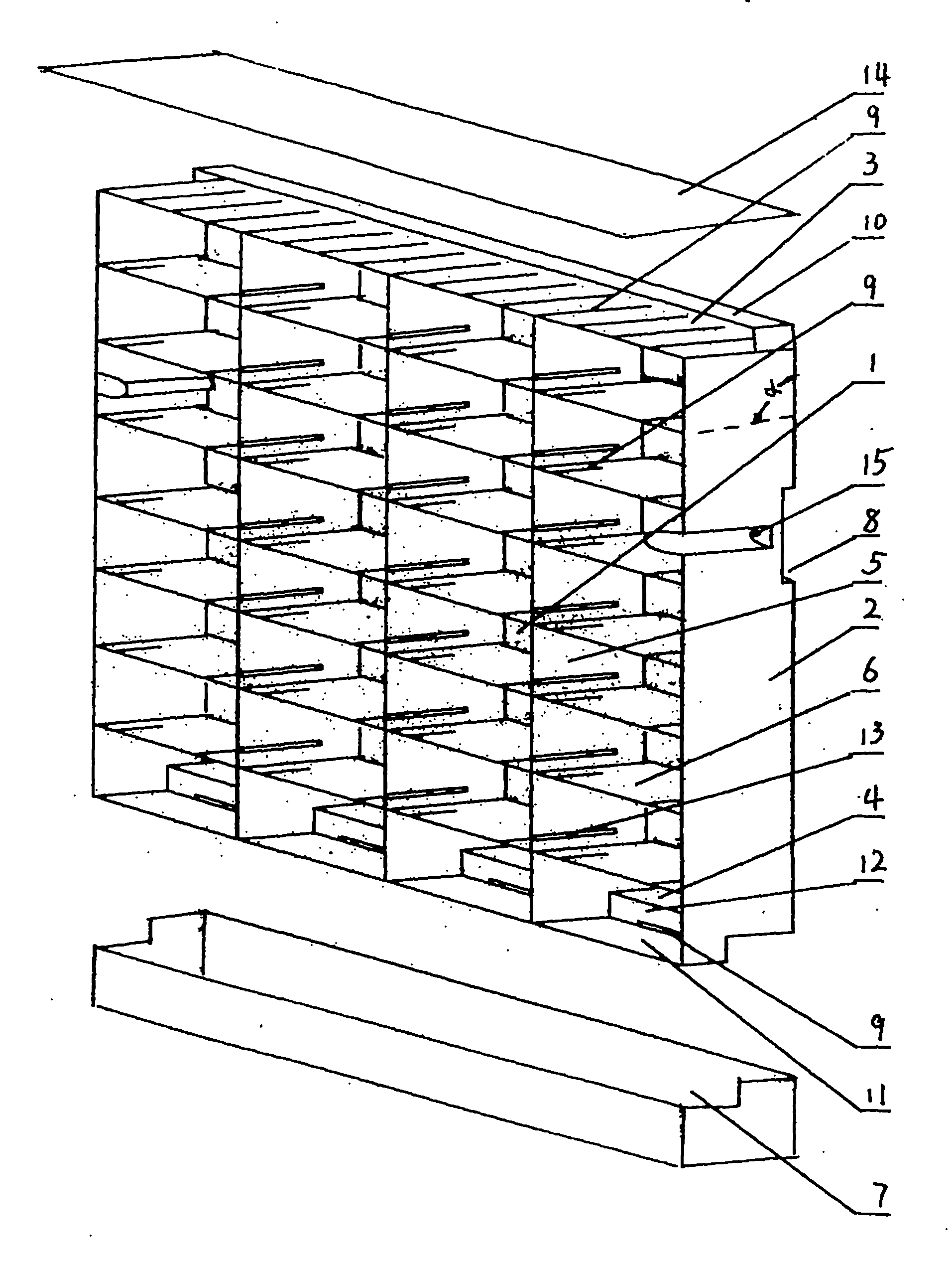 Vertical greening modularization assembly wall hanging device