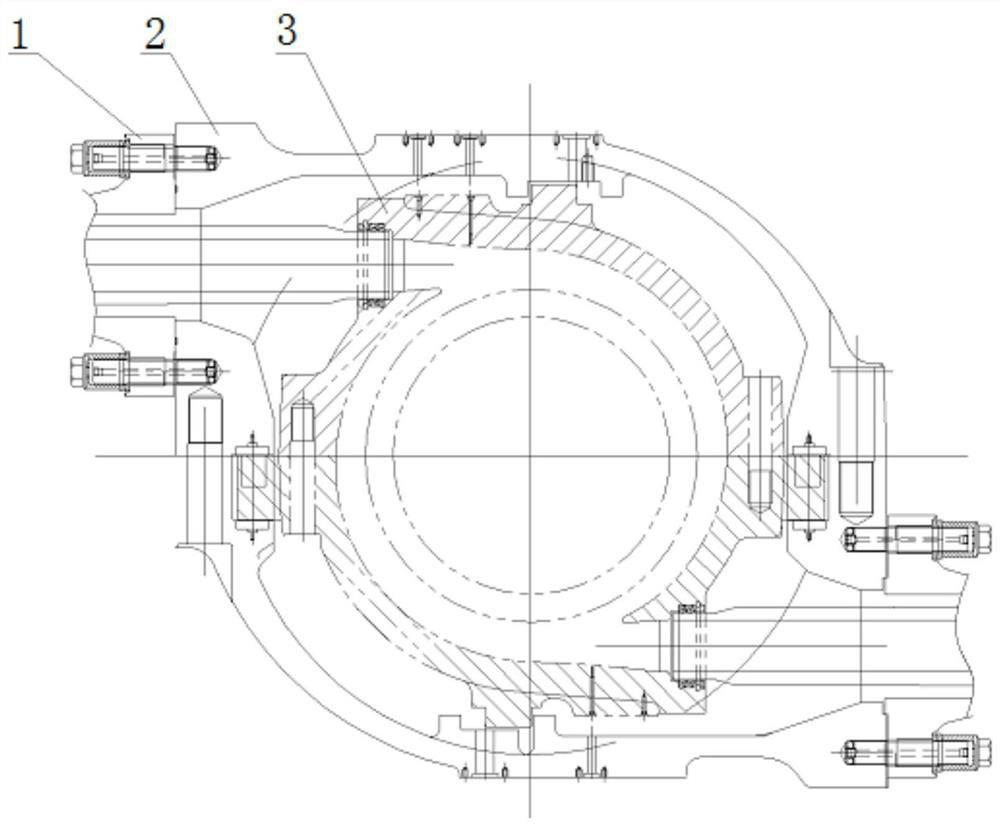 High-pressure module for supercritical 350MW three-cylinder steam turbine