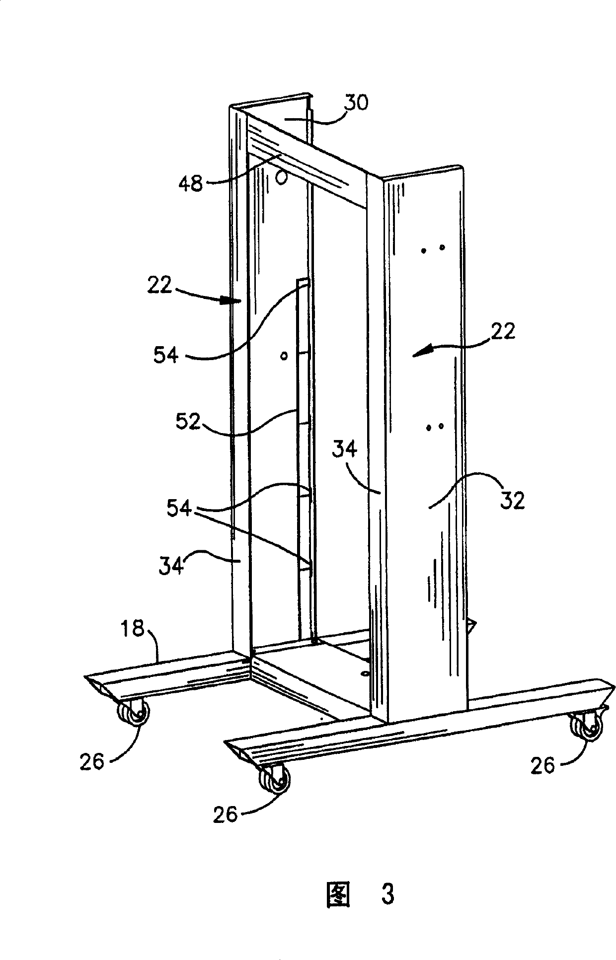 Dunnage converter support and system thereof