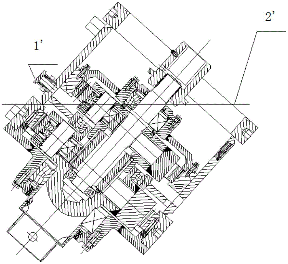 A ventilation structure of a hard rock cutting reducer