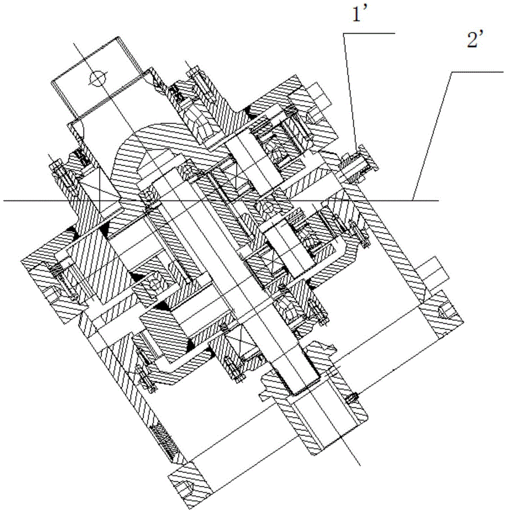 A ventilation structure of a hard rock cutting reducer