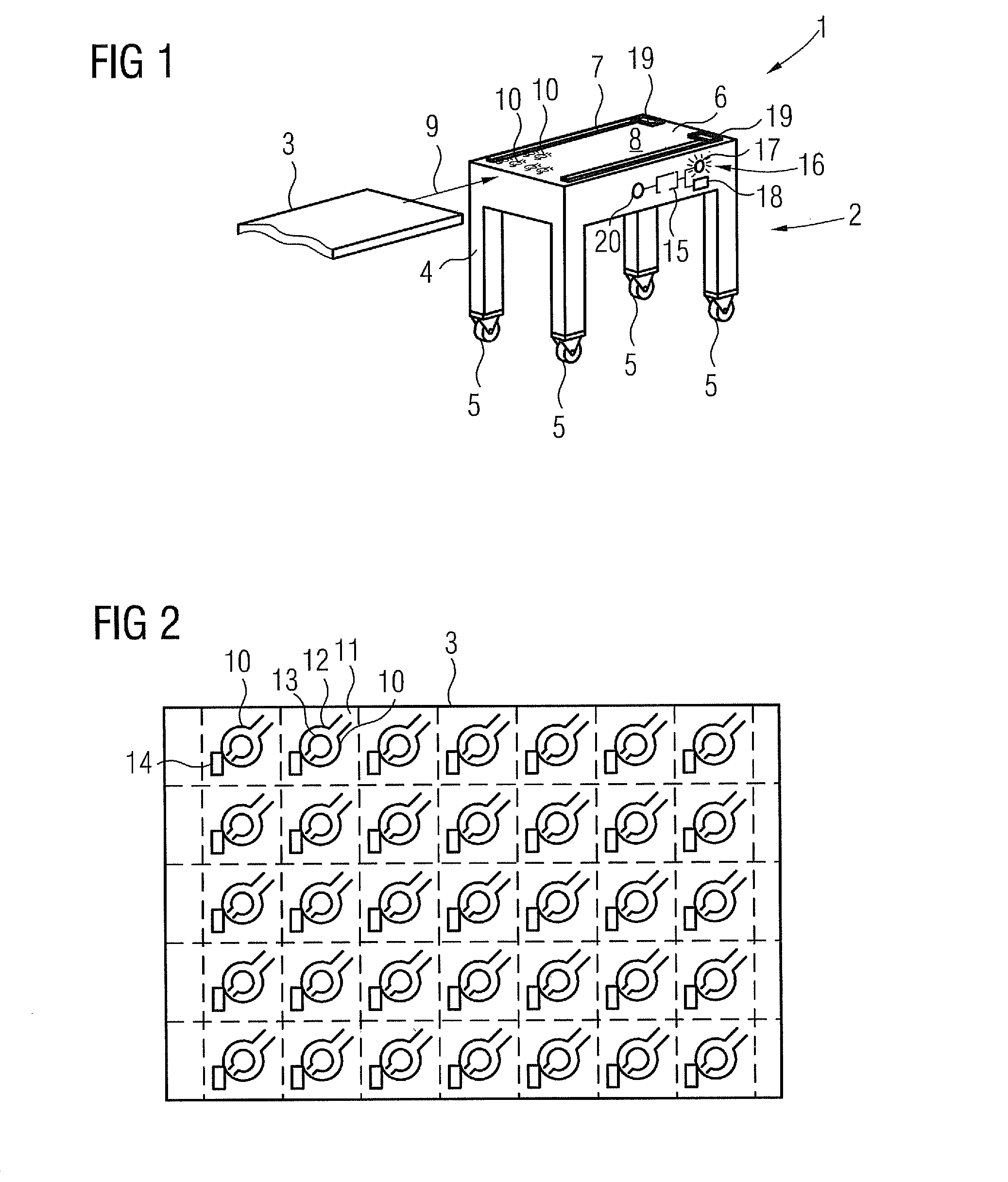 Patient support and/or transport means and magnetic resonance system