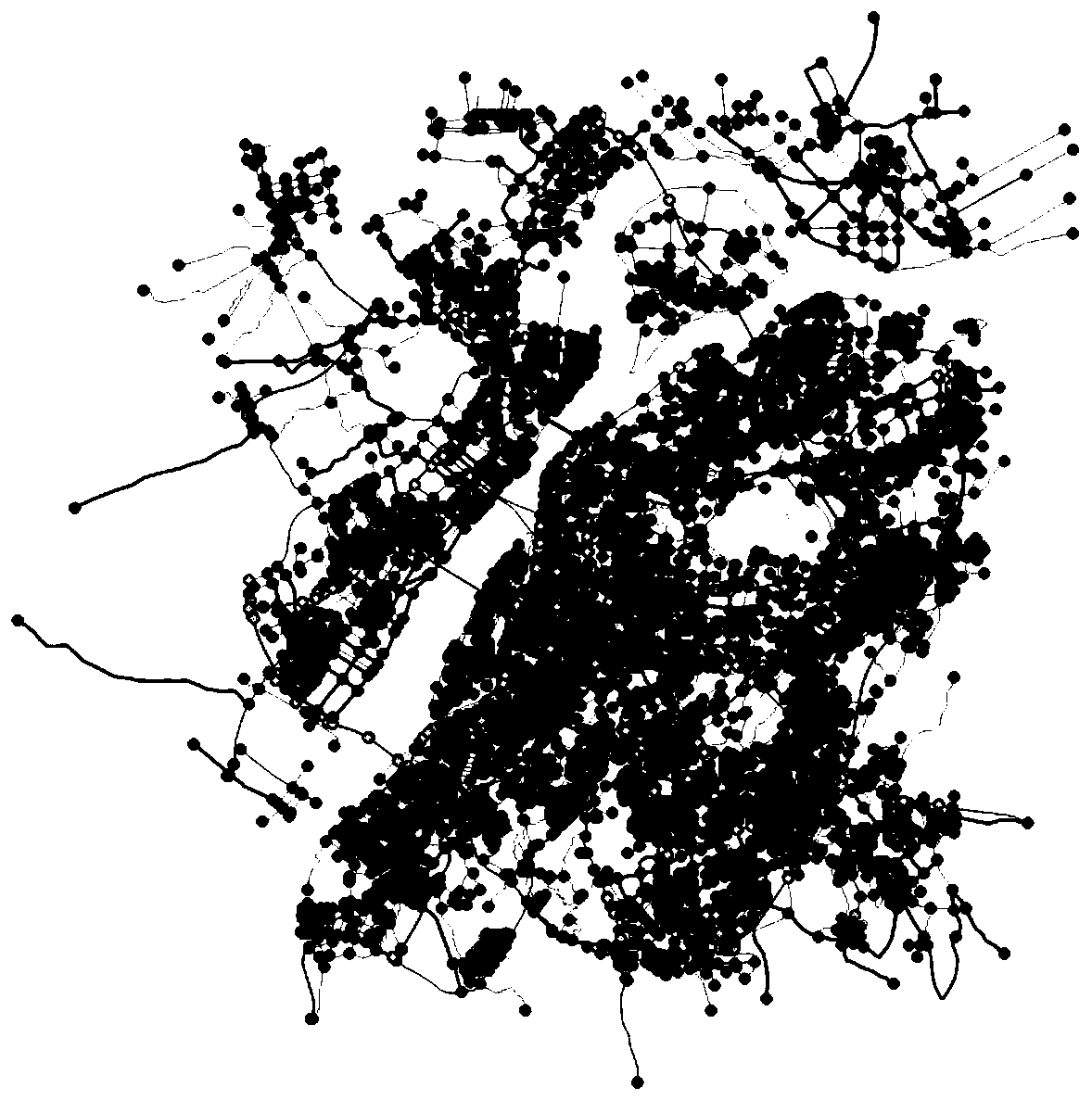 Voronoi graph-based method for automatically dividing traffic road network into traffic cells