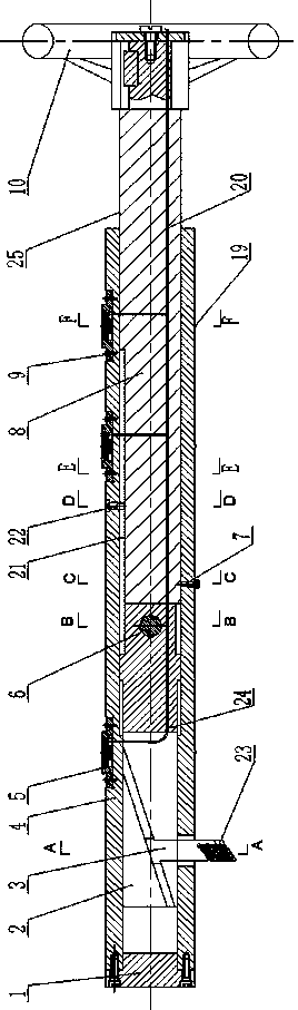 Adaptive support type boring device for machining web type deep holes and with cutting tool being retractable in radial direction