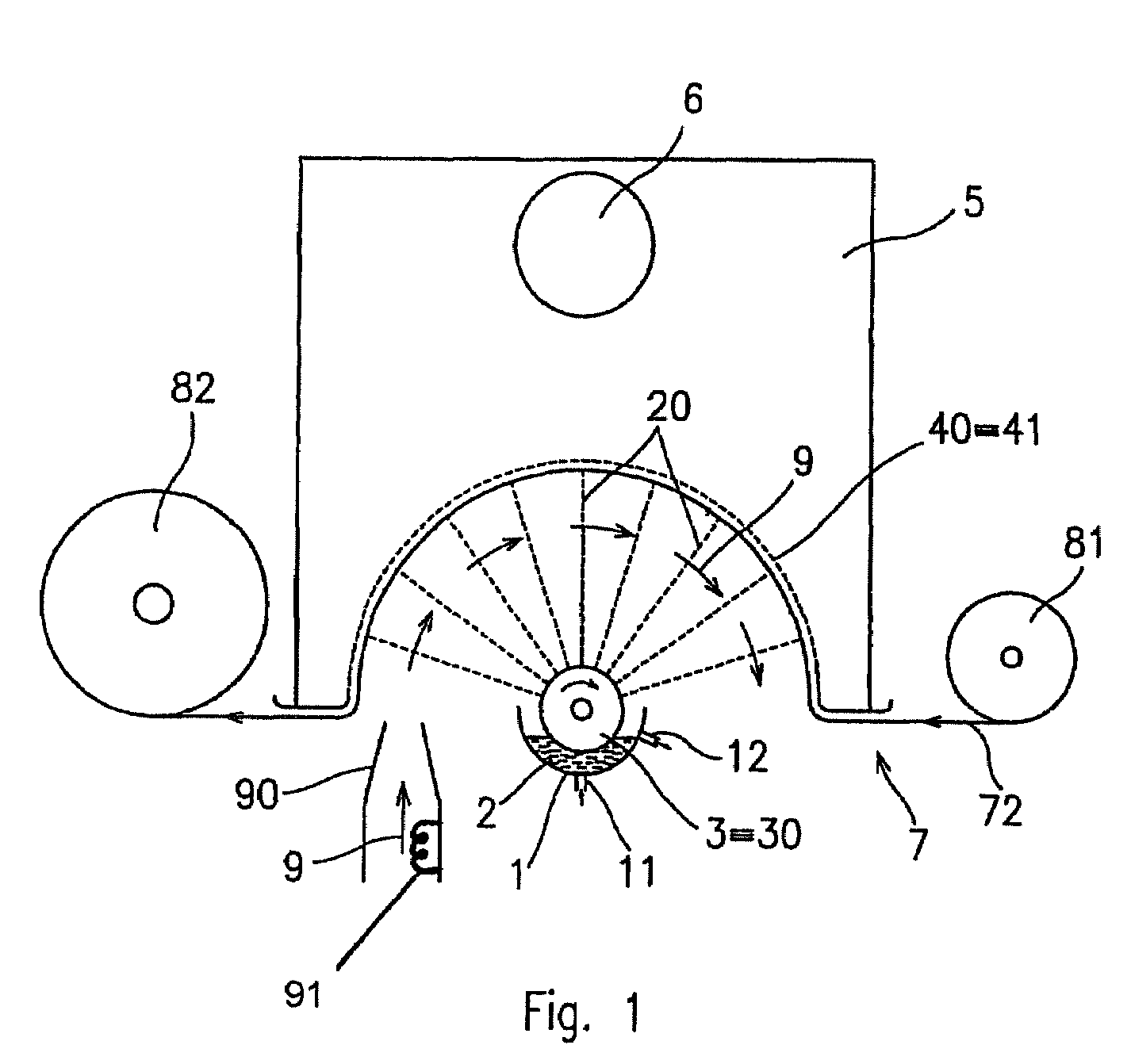 Method of nanofibres production from a polymer solution using electrostatic spinning and a device for carrying out the method