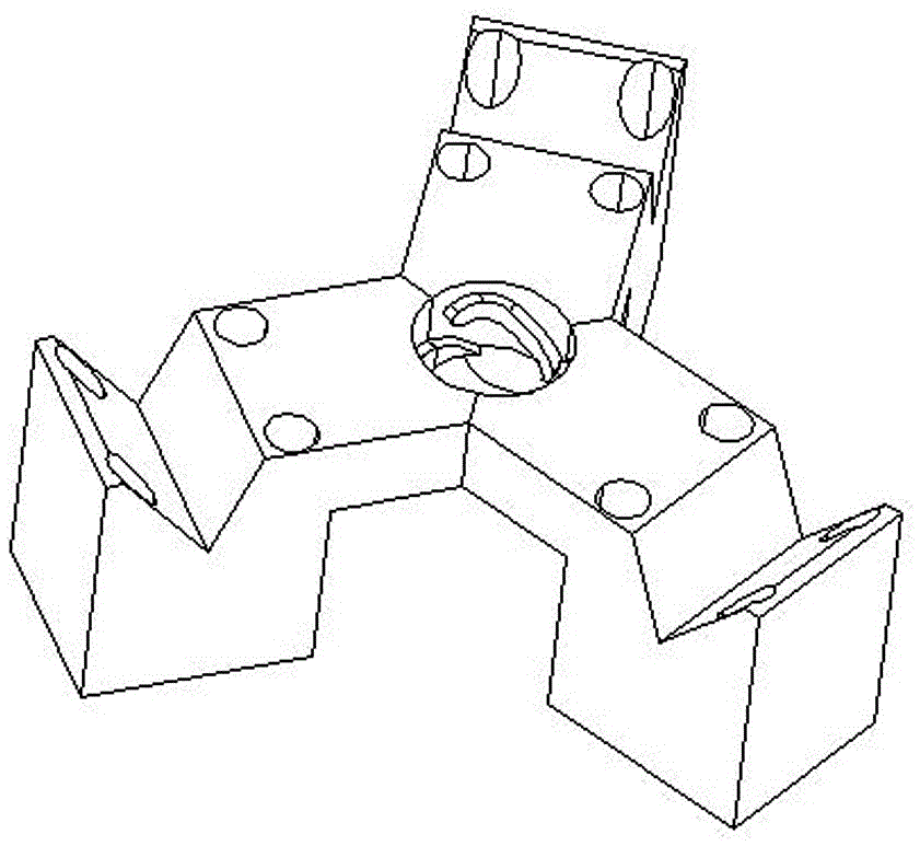 Plastic forming die for cylinder and irregular three-head spiral groove on side surface thereof