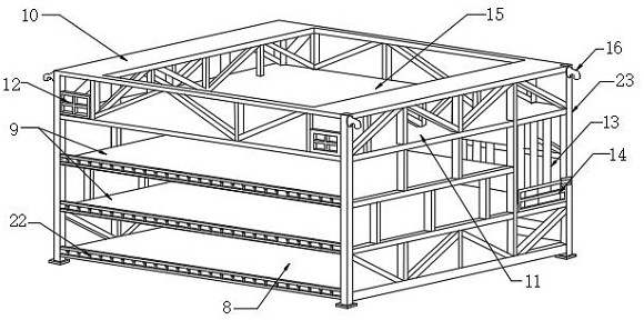 Novel high-strength rescue steel sleeper and cushion block bearing combination and rapid stacking method