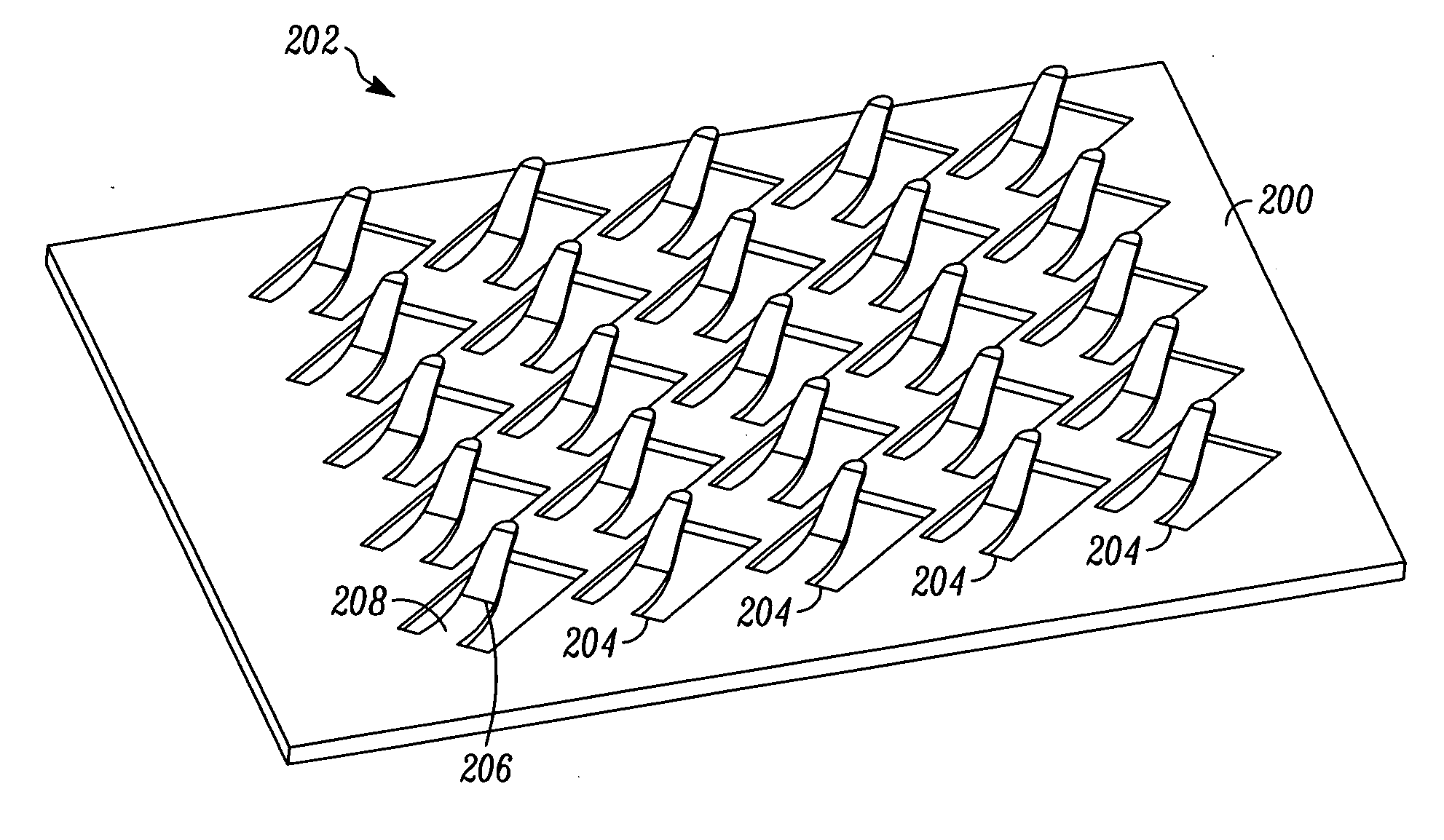 Method for fabricating a contact grid array