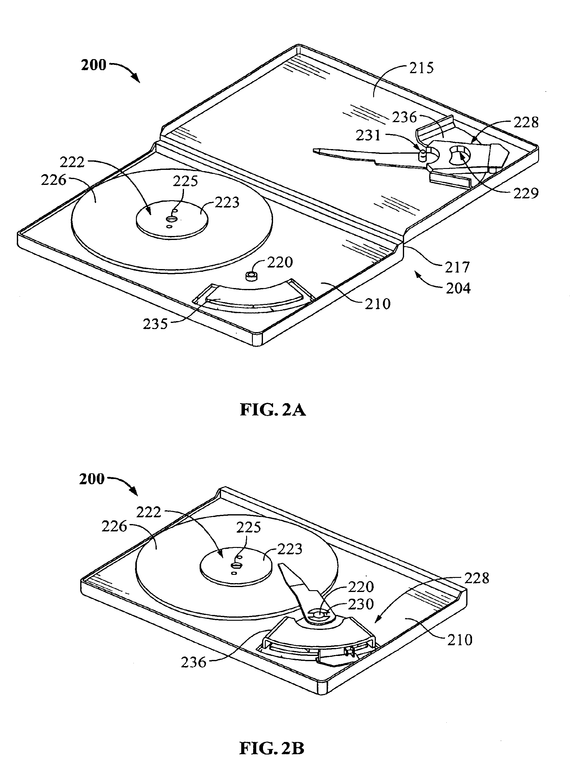Disk drive having a head disk assembly enclosure including insert molded components