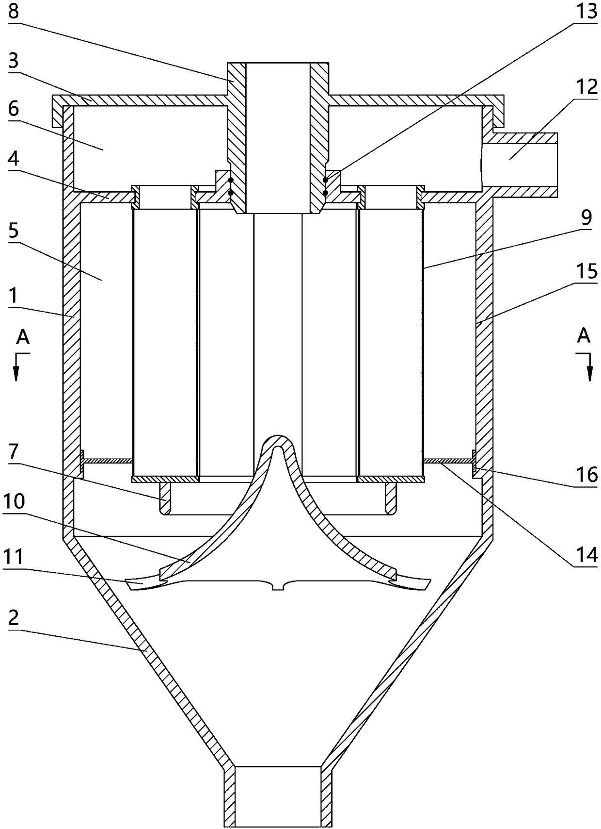 Novel bag type dust remover