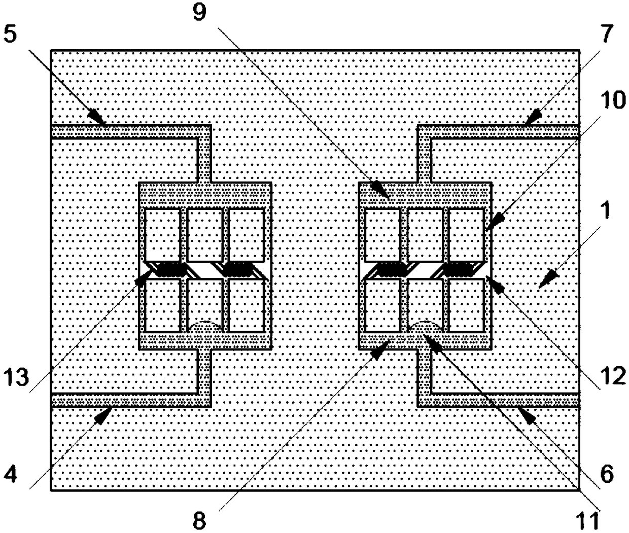 Miniature thermal conductivity detector being insensitive to flow rate