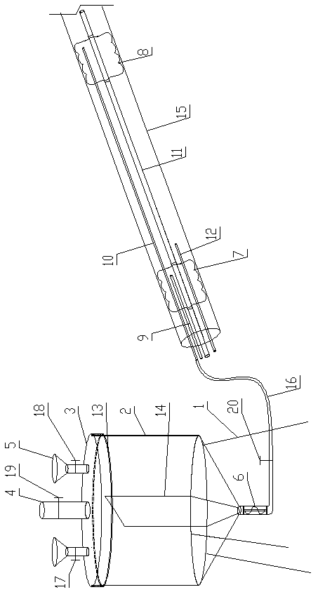 Polyurethane long-distance fast fixed-point sealing device and method for underground drilling in coal mine