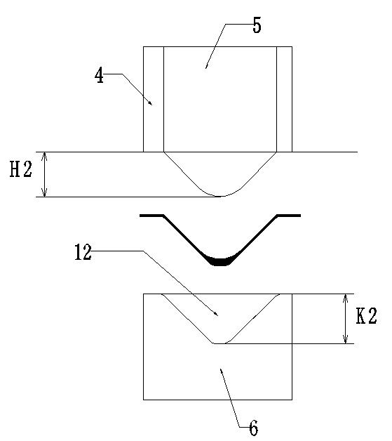 Stamping Die And Method For Backboard Convex Hull Structure Suitable