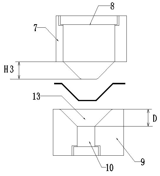 Stamping Die And Method For Backboard Convex Hull Structure Suitable