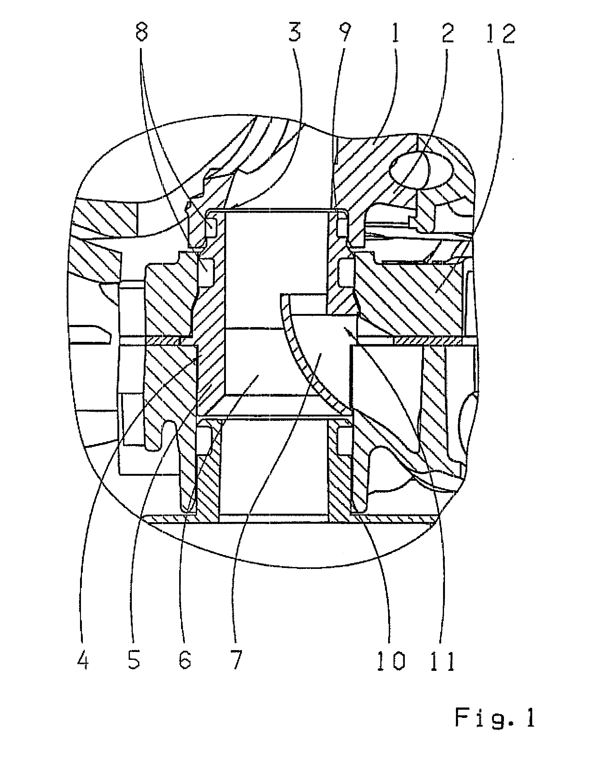 Connection arrangement for an oil pump of a transmission