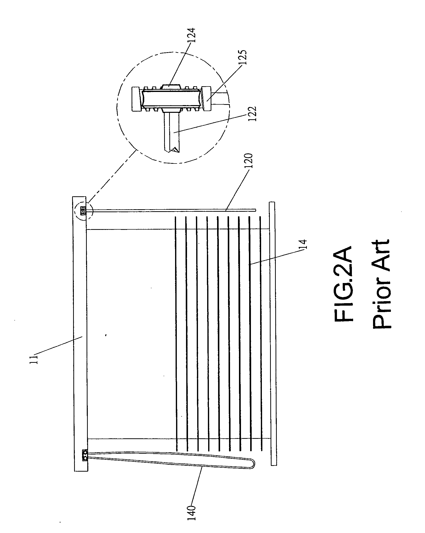 Curtain blind power conversion device with reverse brake effect