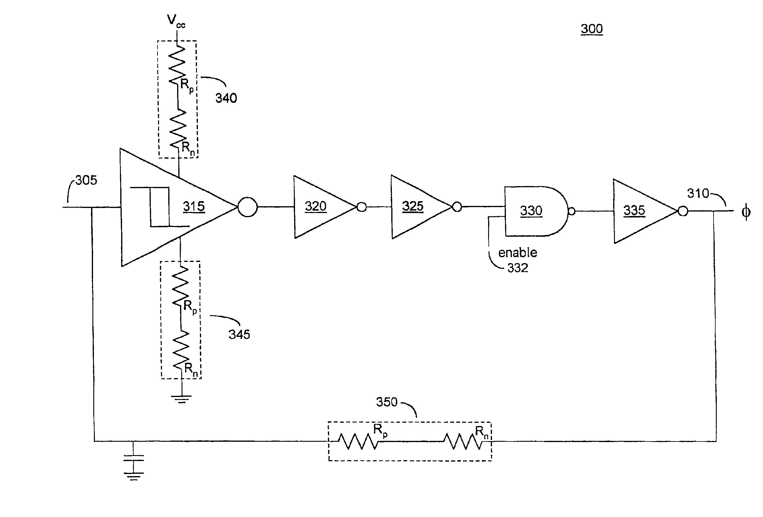 Compensated oscillator circuit for charge pumps