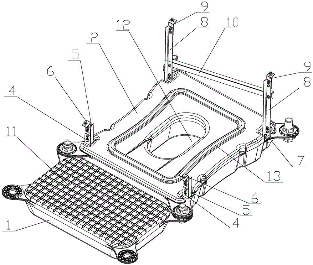 Water floating power generation device capable of adjusting support angle