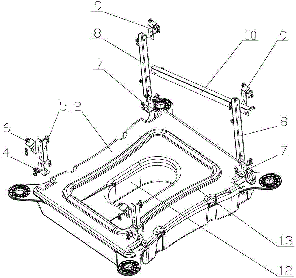 Water floating power generation device capable of adjusting support angle