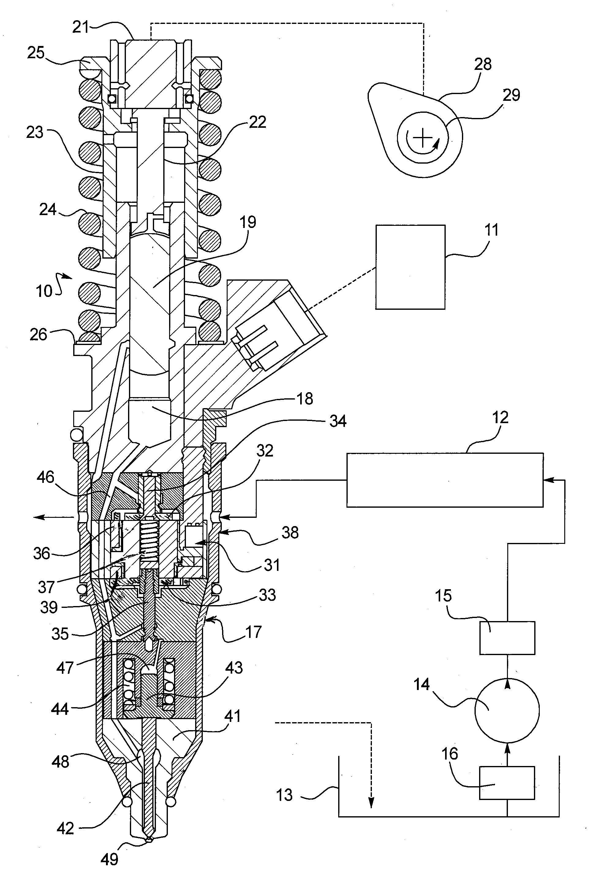 System and Method for Cooling Fuel Injectors