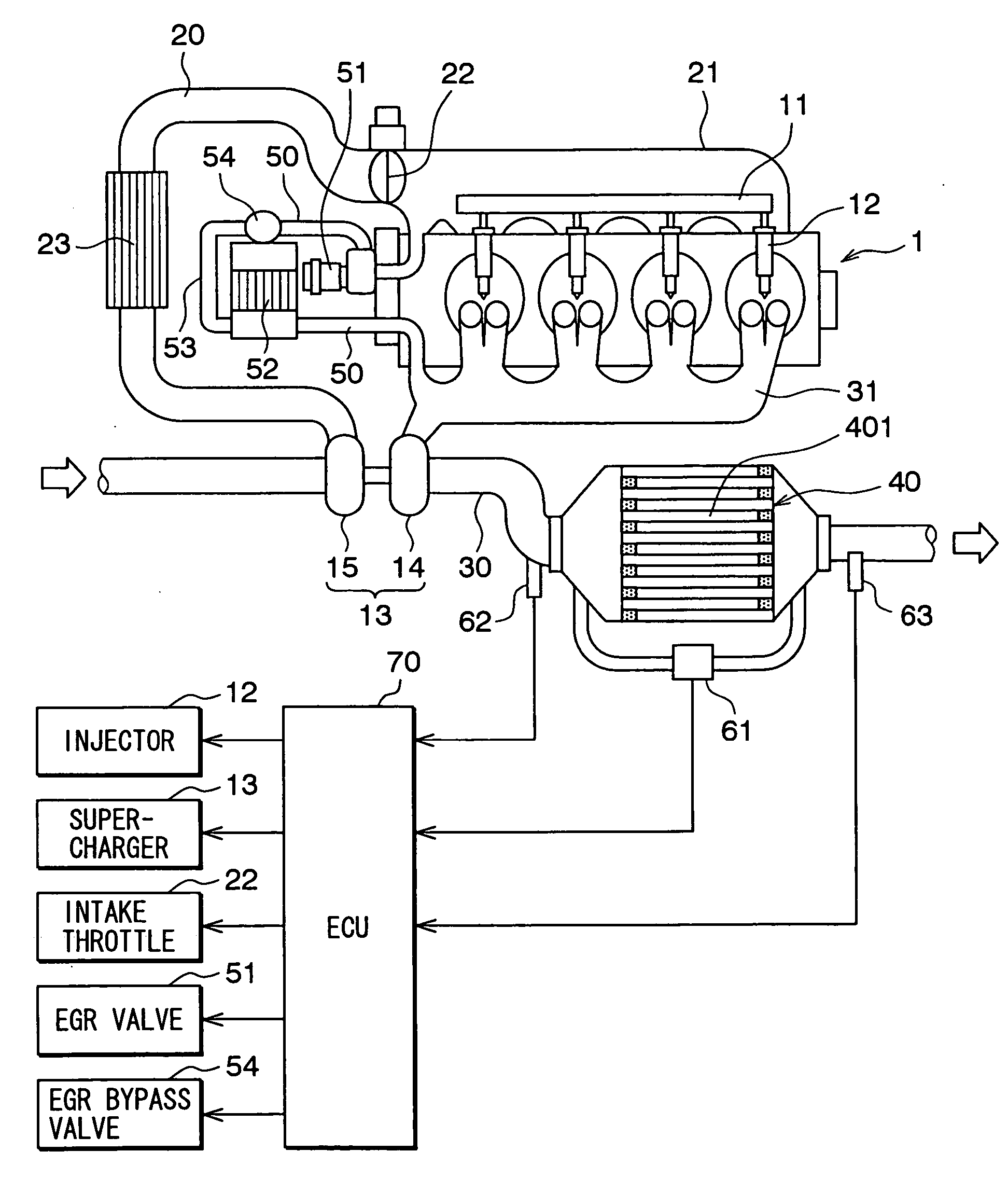 Exhaust emission control system for internal combustion engine