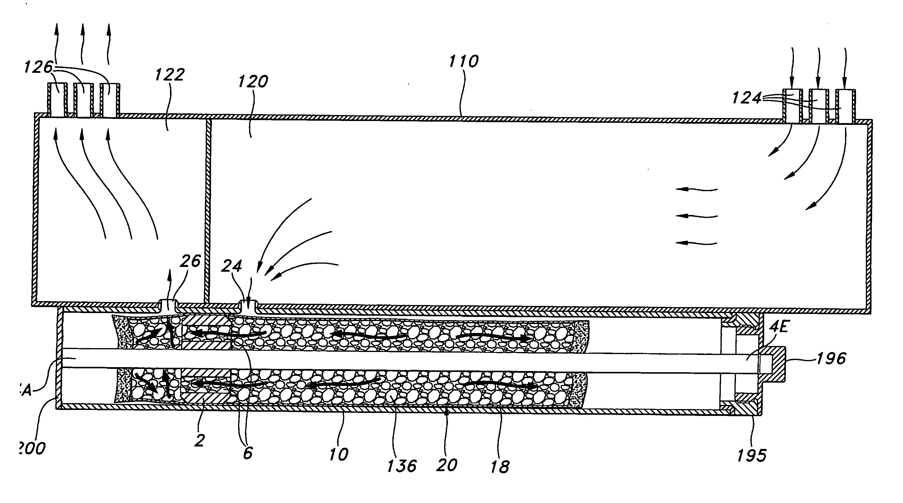 Internal cage tube bag