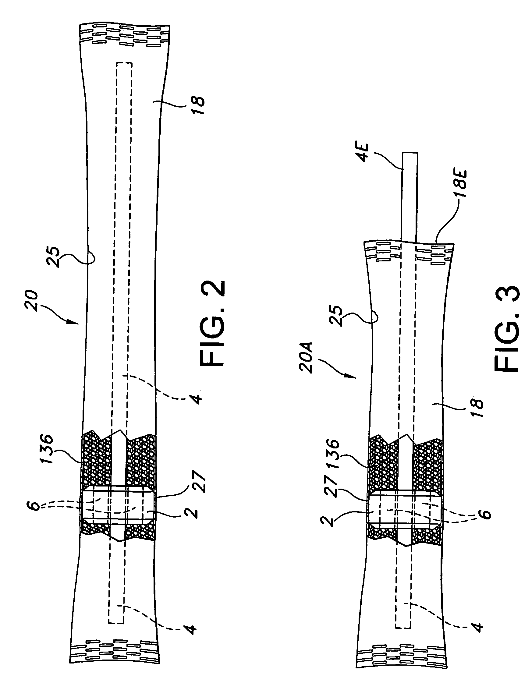 Internal cage tube bag