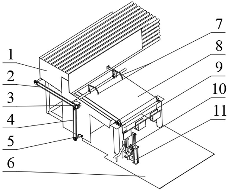 Automatic planting device used for continuous ditching tree planting machine