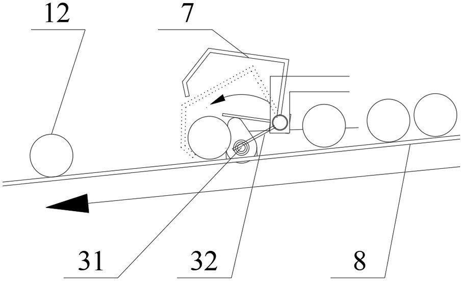 Automatic planting device used for continuous ditching tree planting machine