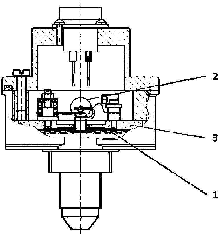 Large-overload stop structure of diaphragm type pressure signal device
